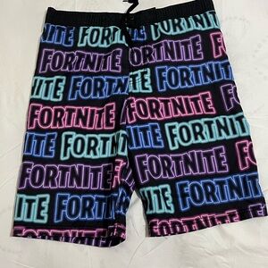 Fortnite Kids Neon Swim Trunks Boys Size XL 14/16
